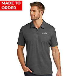 MEN'S TRAVISMATHEW BLACK HEATHER POLO