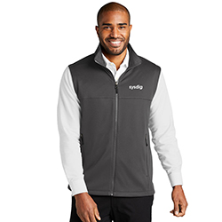 MEN'S GREY FLEECE VEST