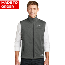 MEN'S NORTH FACE GREY HEATHER SOFT SHELL VEST