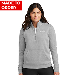 LADIES NIKE GREY HEATHER PULLOVER