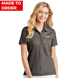 LADIES TRAVISMATHEW BLACK HEATHER POLO